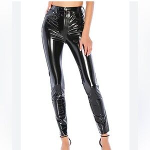 Rag and Bone Super High Rise Skinny Vinyl Pants NWT